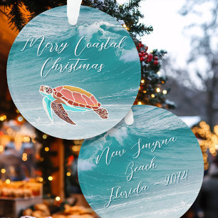 Adorno Tortuga marina Personalizado ilustrado texto