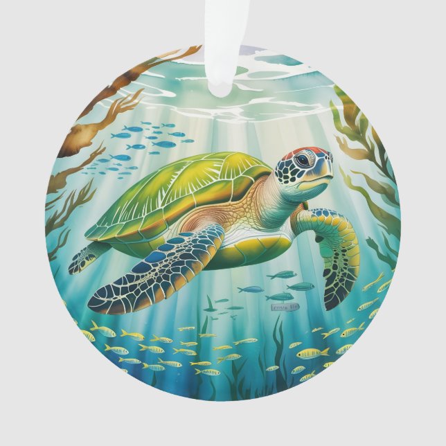 Adorno Tortuga Pintada (Anverso)