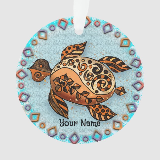 Adorno Tortuga tribal (Anverso)