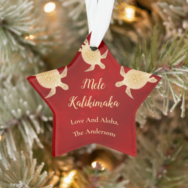 Adorno Tortugas de oro | Mele Kalikimaka | NAVIDADES (Árbol)