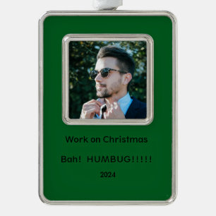 Adorno Trabajar con Navidades con un ornamento sarcástico