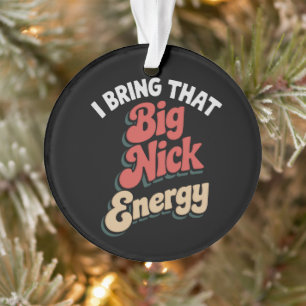 Adorno Traigo esa gran energía de Nick Santa Xmas diverti