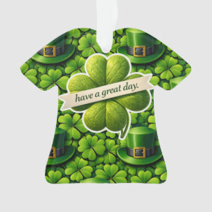 Adorno Trébol de cuatro hojas Día de San Patricio que ten