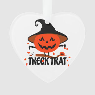 Adorno Treck Trat Pumpkin Sonriente