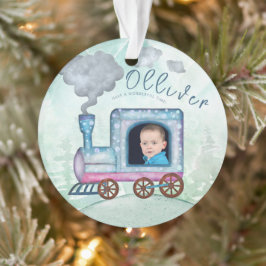 Adorno Tren Choo Choo Todo a bordo de la foto del cumplea