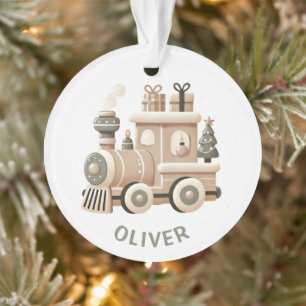 Adorno Tren de Navidad personalizado para niños