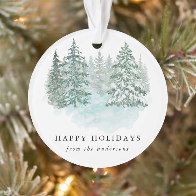 Adorno Trendy Greenery Elegant Winter Holiday Party (Árbol)