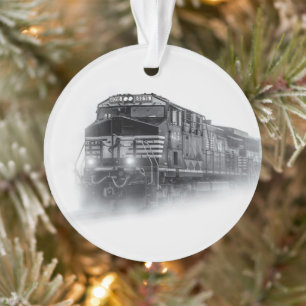 Adorno Trenes en blanco y negro