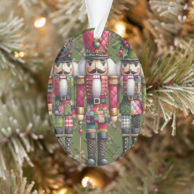 Adorno Trío de Cascanueces Navideños de Patchwork Caprich (Árbol)