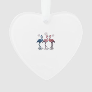 Adorno Trío de Flamencos Patrióticos Diseño de Grabado Vi
