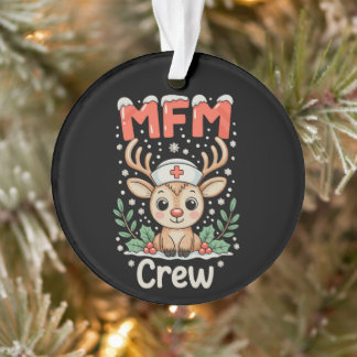 Adorno Tripulación de enfermeras MFM Reno Navidad Xmas Va