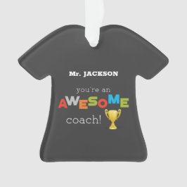 Adorno Trofeo de Apreciación del Profesor Entrenador, inc