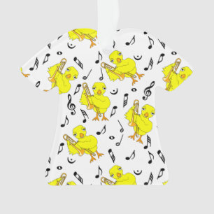 Adorno Trombone Chick Music Notes