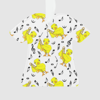 Adorno Trombone Chick Music Notes