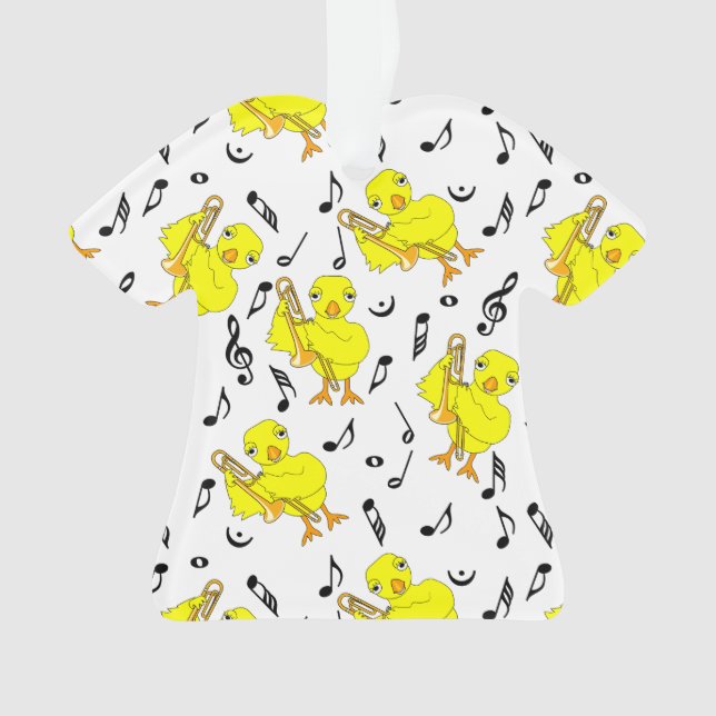 Adorno Trombone Chick Music Notes (Anverso)