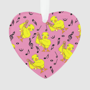 Adorno Trombone Chick Music Notes