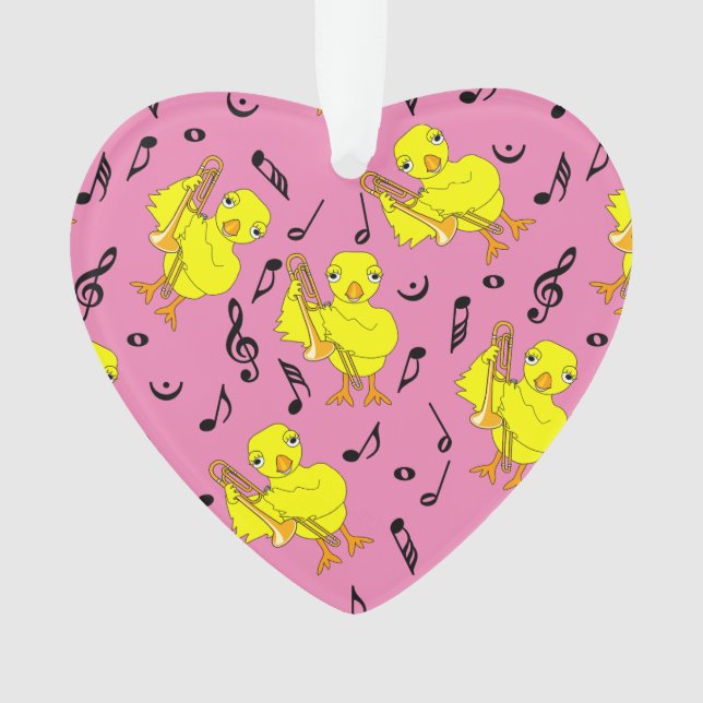 Adorno Trombone Chick Music Notes (Anverso)