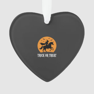 Adorno Truco o trato Bruja Unicornio Diseño de Halloween_