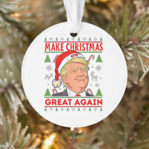 Adorno Trump vuelve a hacer grandes Navidades, Donald Tru