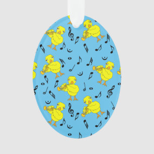 Adorno Trumpet Chick Music Notes