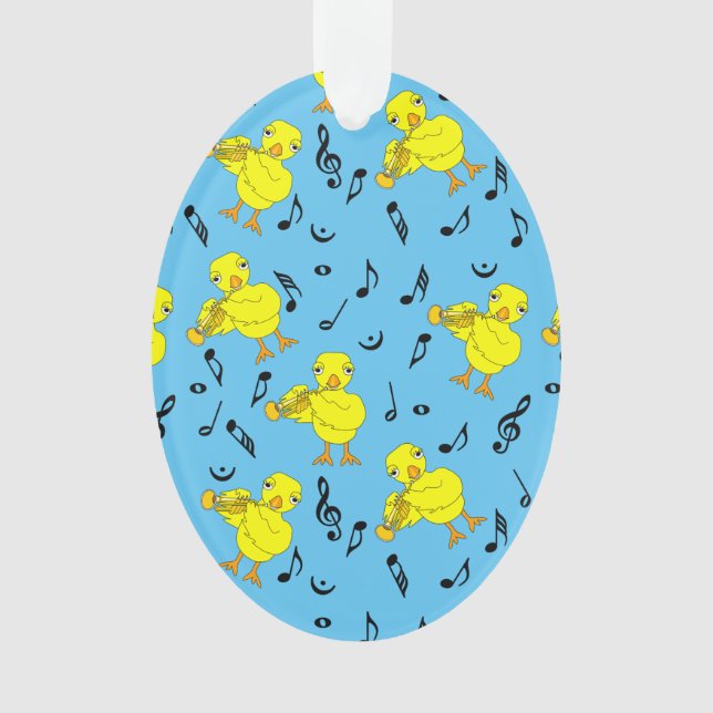 Adorno Trumpet Chick Music Notes (Anverso)