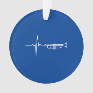 Adorno Trumpet Heartbeat Trumpet Player Regalo