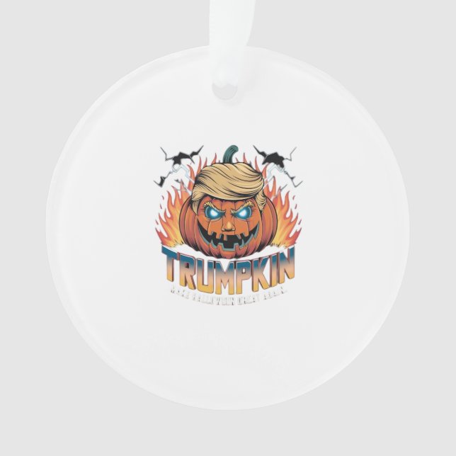 Adorno Trumpkin Classic - Espécimo diseño de calabaza (Anverso)