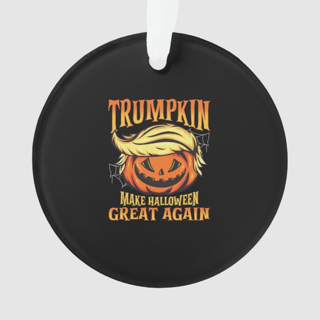 Adorno Trumpkin - Donald hace grande a Halloween de nuevo (Anverso)