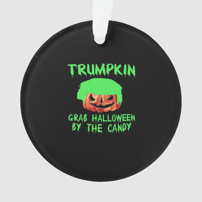 Adorno Trumpkin Hace Que Halloween Sea Grande De Nuevo Ag (Anverso)