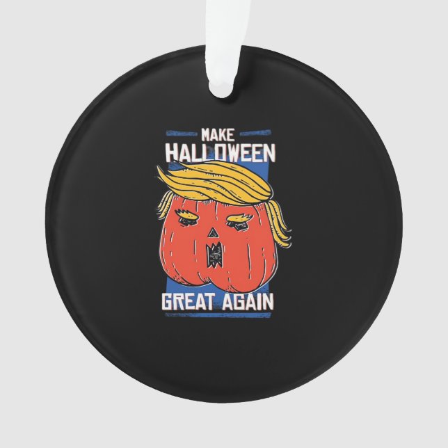 Adorno Trumpkin hace que Halloween sea grande otra vez ca (Anverso)