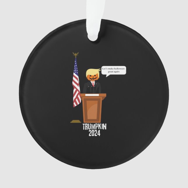 Adorno Trumpkin Hagamos de Halloween un gran clásico (Anverso)