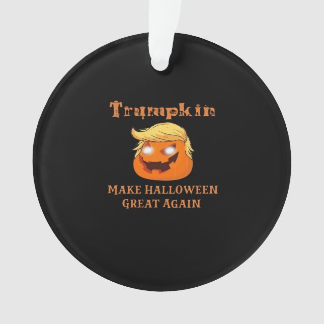 Adorno Trumpkin Halloween: Haz que Halloween vuelva a ser (Anverso)