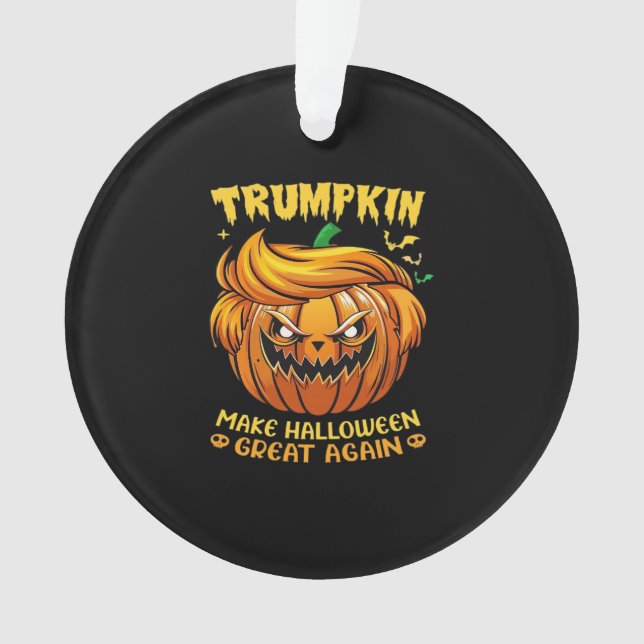 Adorno Trumpkin Halloween: Haz que Halloween vuelva a ser (Anverso)