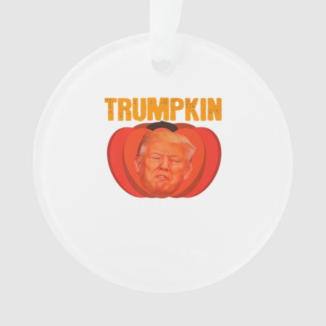 Adorno Trumpkin Halloween Jack O Lantern Gráfica divertid (Anverso)
