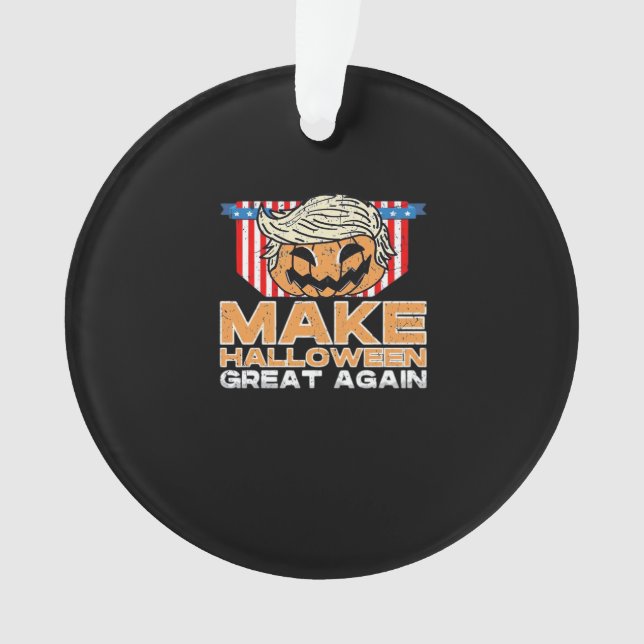 Adorno Trumpkin Halloween Vintage Political Funny (Anverso)