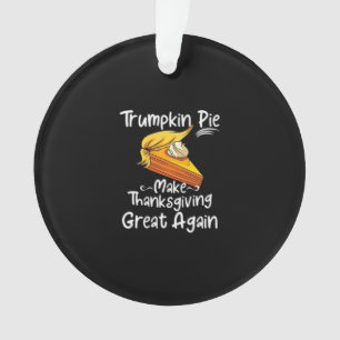Adorno Trumpkin Pie hace grande el día de Acción de Graci