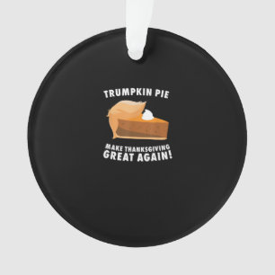 Adorno Trumpkin Pie hace que el día de Acción de Gracias 