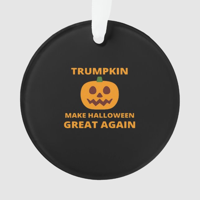 Adorno Trumpkin vuelve a hacer grande a Halloween, Trumpk (Anverso)