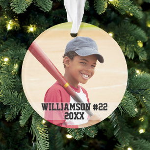 Adorno Tu foto béisbol personalizado o tu deporte