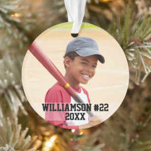 Adorno Tu foto béisbol personalizado o tu deporte