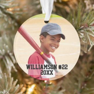 Adorno Tu foto béisbol personalizado o tu deporte