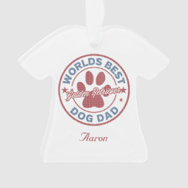 Adorno Tu Nombre Dog Dad Golden Retriever Ugly Sweater