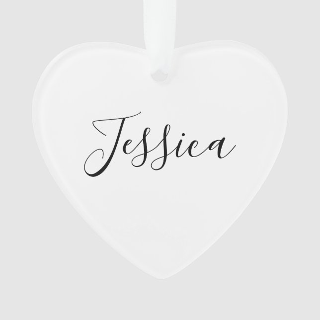 Adorno Tu nombre | Guión elegante (Anverso)