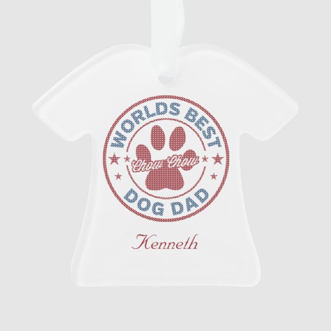 Adorno Tu Nombre Perro Papá Chow Chow Suéter (Anverso)