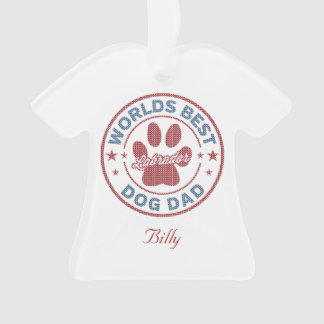 Adorno Tu nombre perro papá Labrador suéter feo