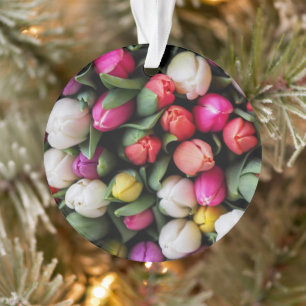 Adorno Tulipanes Flores Coloridas Primavera de Pascua