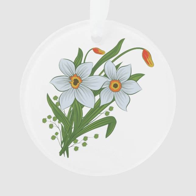 Adorno Tulipanes y Flores de Narcisos (Anverso)