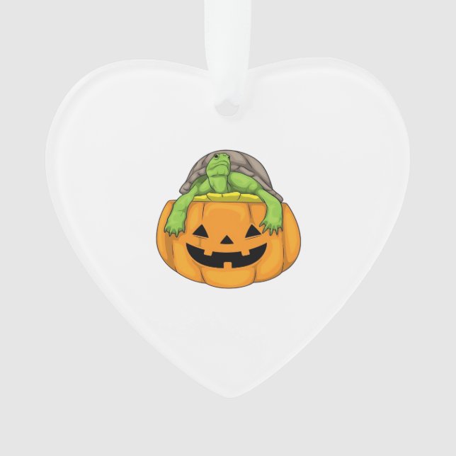 Adorno Turtle Halloween Pumpkin Classic T-Shirt_1 (Anverso)