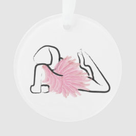 Adorno Tutu Love Viviana Acrylic Ballerina Ornament