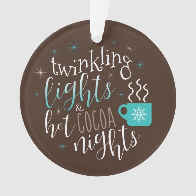Adorno Twinkling Lights Hot Cocoa Nights ID593 (Anverso)